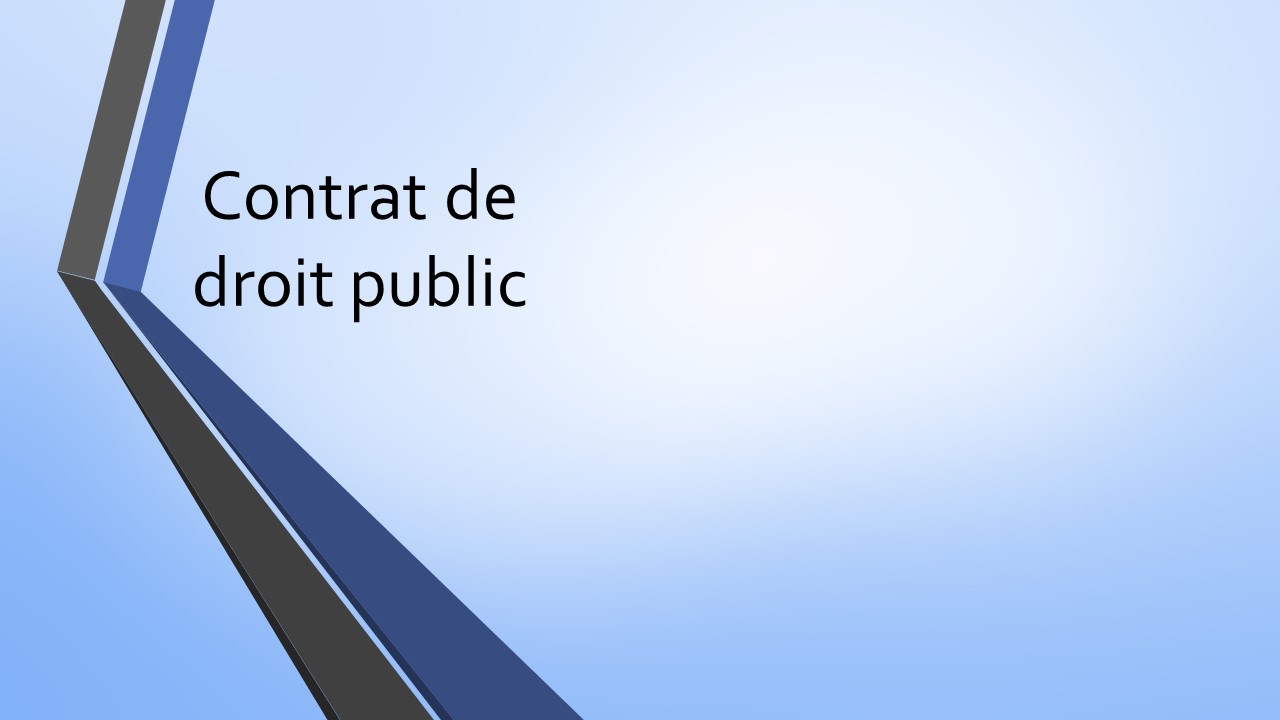 Contrat De Droit Public Cdg 84